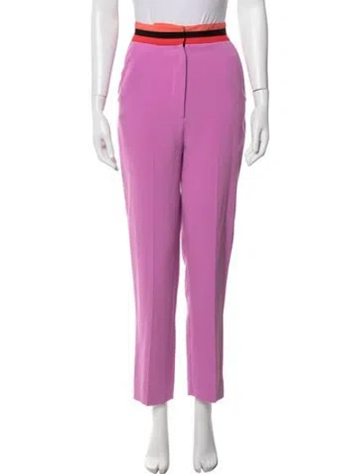 Pre-owned Roksanda Straight Leg Pants In Pink