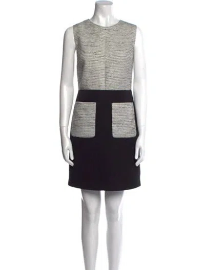 Pre-owned Roksanda Striped Mini Dress In Black