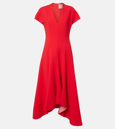 Roksanda Tatum Paneled Midi Dress In Red