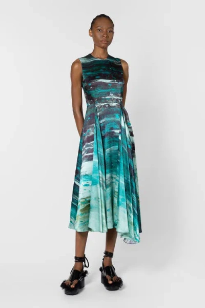 Roksanda Tera Printed Midi Dress In Multi