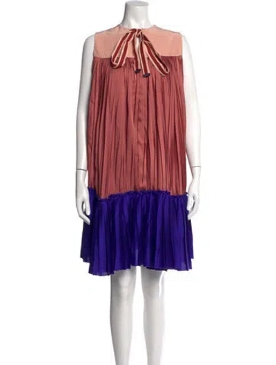 Pre-owned Roksanda Tie Neck Mini Dress