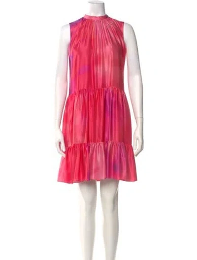 Pre-owned Roksanda Tie-dye Print Mini Dress W/ Tags In Pink