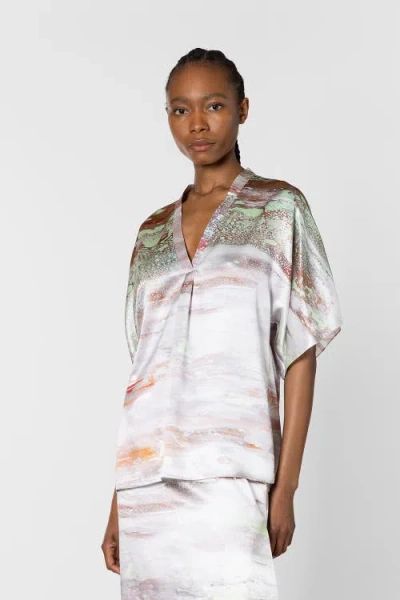 Roksanda Varo Printed Silk Blouse In Multi