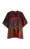 Roksanda Versala Printed Silk-blend Top In Multi