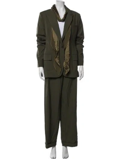 Pre-owned Roksanda Virgin Wool Pantsuit In Green