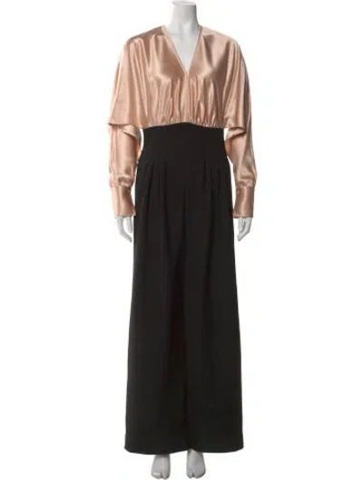 Pre-owned Roksanda V-neck Jumpsuit In Black