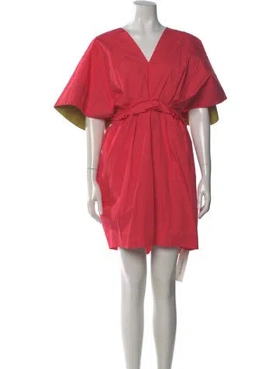 Pre-owned Roksanda V-neck Knee-length Dress In Pink