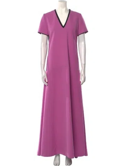 Pre-owned Roksanda V-neck Long Dress In Multi