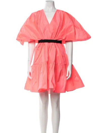 Pre-owned Roksanda V-neck Mini Dress In Pink
