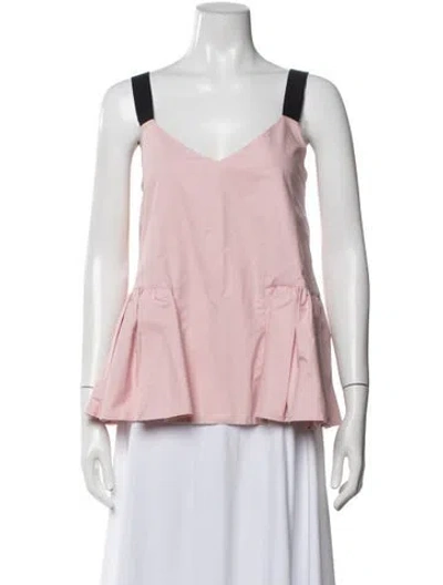 Pre-owned Roksanda V-neck Sleeveless Top In Pink