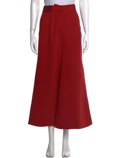 Pre-owned Roksanda Wide Leg Pants In Red