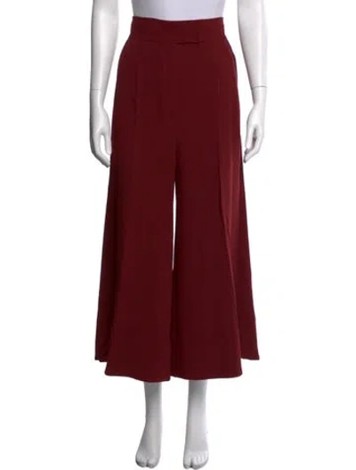 Pre-owned Roksanda Wide Leg Pants In Red