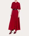 Roksanda Women's Asha Crepe Asymmetric Maxi Skirt In Red