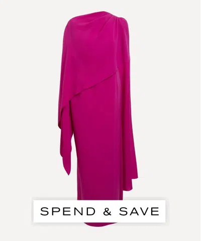 Roksanda Women's Demetria Crepe Cape Dress