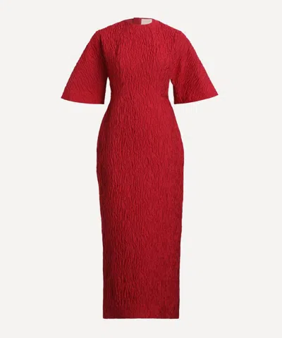 Roksanda Women's Falah Midi Dress In Red