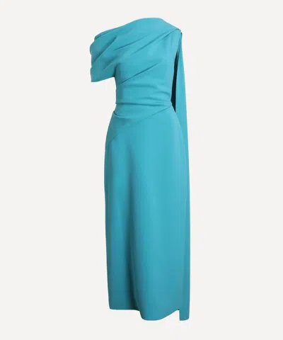 Roksanda Women's Maite Cape Midi Dress In Blue