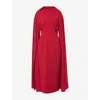 Roksanda Womens  Nour Plunge-v-neck Woven Maxi Dress