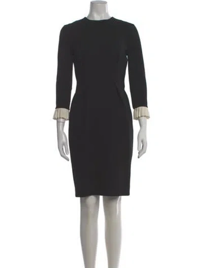 Pre-owned Roksanda Wool Knee-length Dress In Black