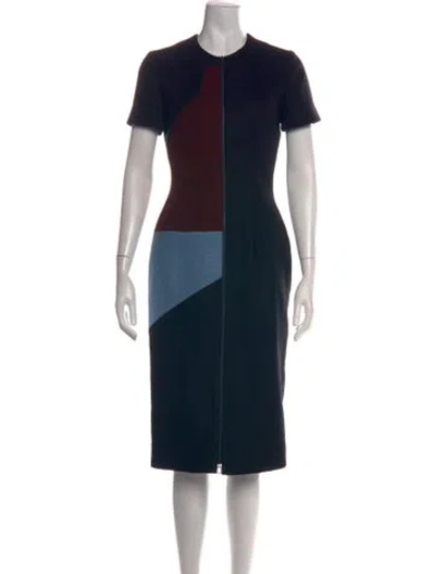 Pre-owned Roksanda Wool Knee-length Dress In Blue