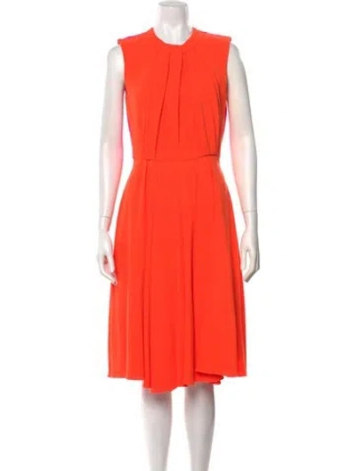 Pre-owned Roksanda Wool Knee-length Dress In Orange