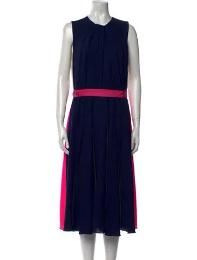 Pre-owned Roksanda Wool Midi Length Dress In Multi