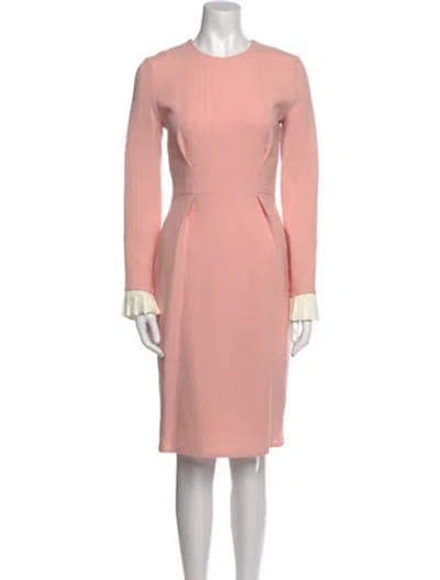 Pre-owned Roksanda Wool Midi Length Dress In Pink