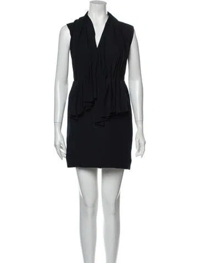 Pre-owned Roksanda Wool Mini Dress In Blue