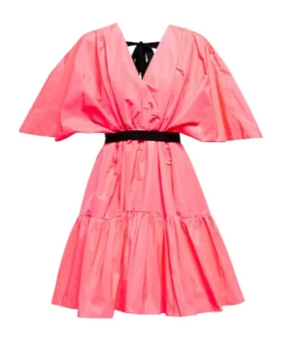 Roksanda Yasmin Belted Minidress In Pink