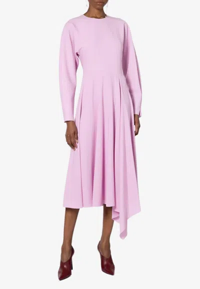 Roksanda Yelin Asymmetric Midi Dress In Purple