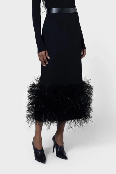 Roksanda Zari Textured Pencil Skirt In Black