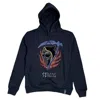 Roku Studio Men's Rhinestone Strong Reaper Hoodie In Black In Blue
