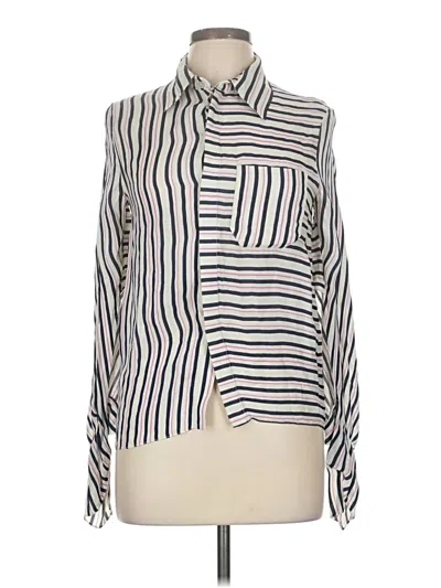Pre-owned Roland Mouret 3/4 Sleeve Blouse In Ivory