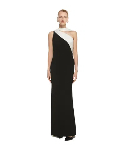 Roland Mouret Asymmetrical Dress In Black