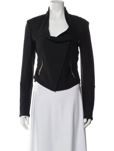 Pre-owned Roland Mouret Biker Jacket In Black