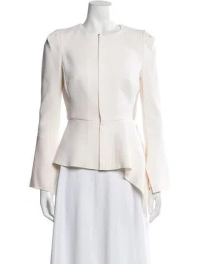 Pre-owned Roland Mouret Blazer In Neutrals