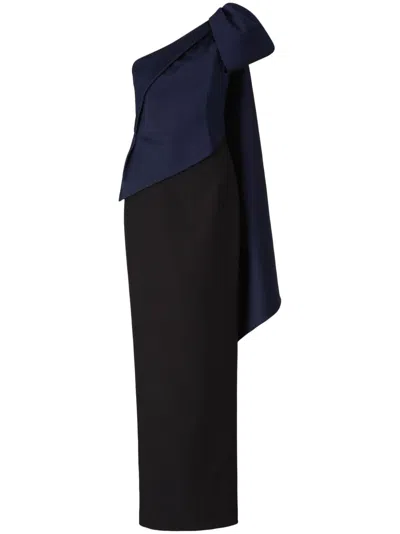 Roland Mouret Bow Detailing Dress In Blau