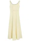 Roland Mouret Cady Crustal-embellished Crepe Maxi Dress