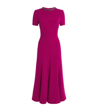 Roland Mouret Cady Crystal Midi Dress