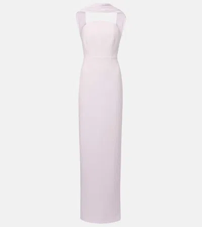 Roland Mouret Cady Gown In Pink