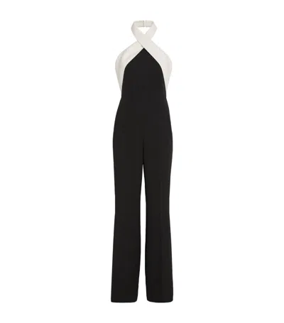 Roland Mouret Cady Halterneck Jumpsuit In Black