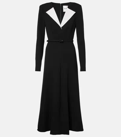 Roland Mouret Cady Midi Dress In Black