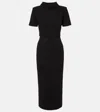 Roland Mouret Cady Midi Dress In Black