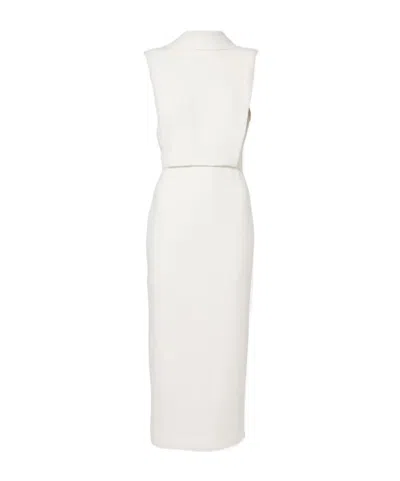 Roland Mouret Cady Midi Dress In White