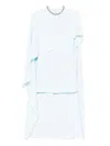 Roland Mouret Cady Mini Dress In Blue