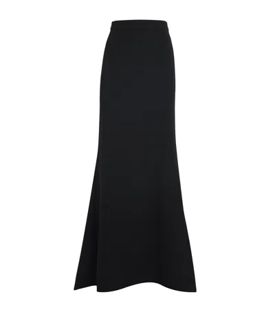 Roland Mouret Cady Train Maxi Skirt In Black