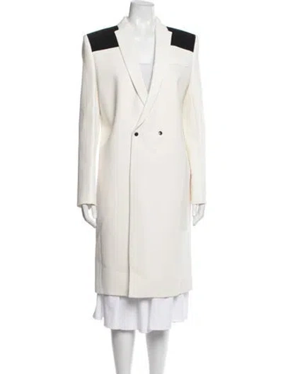 Pre-owned Roland Mouret Coat In White
