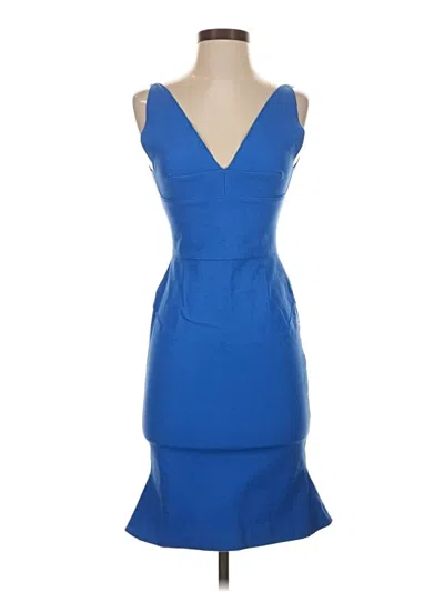 Pre-owned Roland Mouret Cocktail Dress In Blue