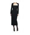 Roland Mouret Contrast-color Stitching Dress In Black