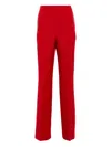 Roland Mouret Creased Trousers In Red