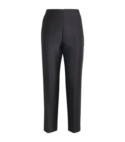 Roland Mouret Crepe Cady Straight Trousers In Black